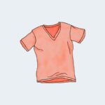 Dummy V-Neck T-Shirt - Red