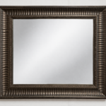 Espejo decorativo grande con sistema antivaho 56x76 cm – marco de madera elegante”